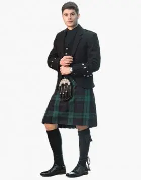 Argyll Black Watch Tartan Kilt Outfit