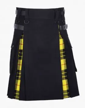 Black & Macleod of Lewis Tartan Hybrid Kilt 