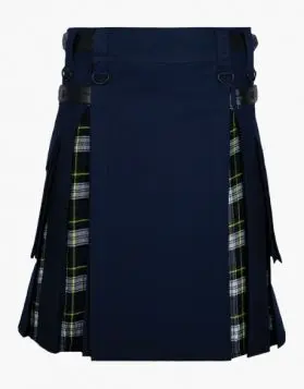 Blue & Dress Gordon Hybrid Tartan Kilt