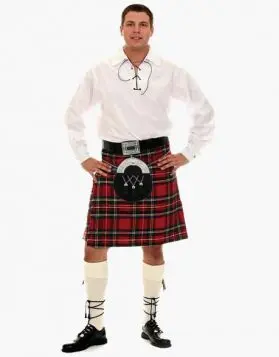 Casual Kilt Outfit 7-Piece Package