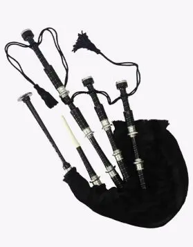 Highlander Black Velvet Rosewood Bagpipe
