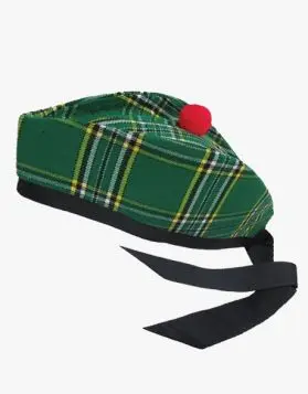 Irish Green Tartan Hat