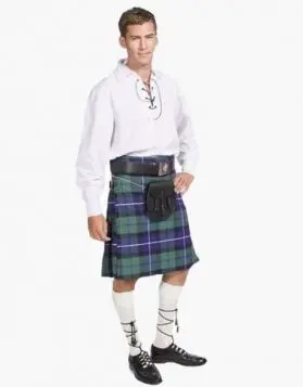 Mens 6 piece Casual Kilt Outfit
