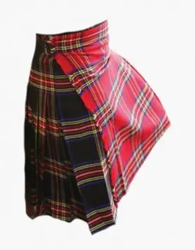 Mens Royal with Black Stewart Tartan Kilt
