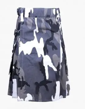 Mens Urban Camo Utility Tactical Kilt - Front Image