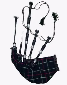 Scottish Bagpipes with Mackenzie Tartan