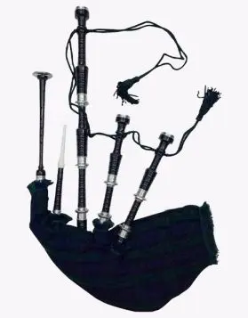 Scottish Black Watch Tartan Bagpipes