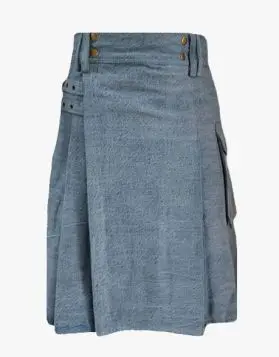 Sky Blue Denim Kilt