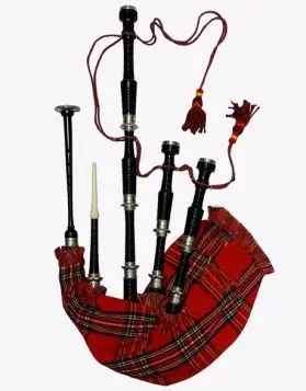 Traditional Royal Stewart Tartan Bagpipe