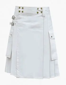 White utility kilt