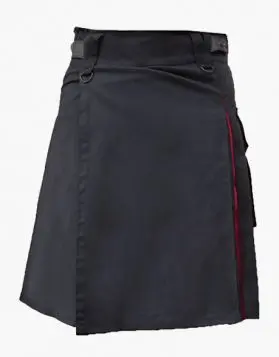 Women's Red & Black Hybrid Utility Kilt