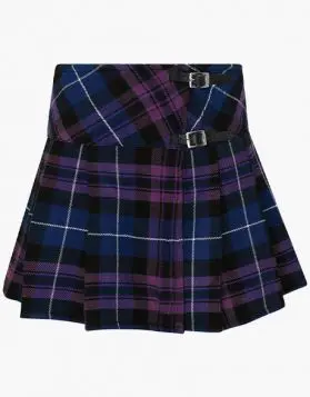 Women’s pride of Scotland tartan short kilt- Front Image