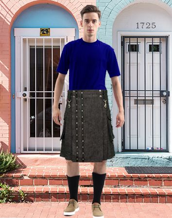 Denim kilts