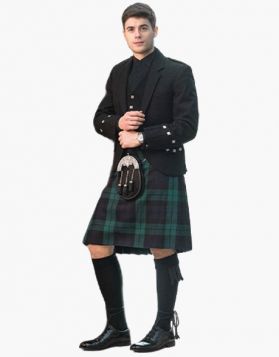 Argyll Black Watch Tartan Kilt Outfit