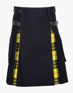 Black & Macleod of Lewis Tartan Hybrid Kilt 