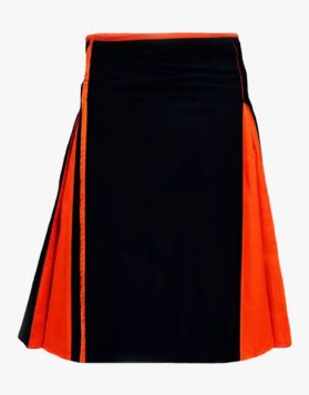 Black & Orange Hybrid Kilt 