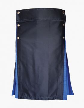 Black & Blue Hybrid Utility Kilt- Front Image