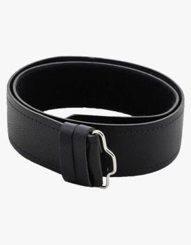 Black Leather Kilt Belt