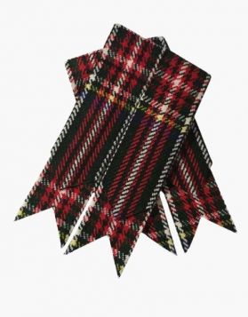 Black Stewart Kilt Flashes- Front Image