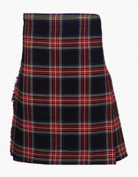 Black Stewart Kilt - Black Stewart Tartan Kilt