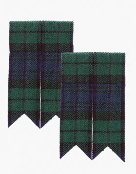 Black Watch Tartan Kilt Flashes