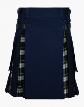 Blue & Dress Gordon Hybrid Tartan Kilt