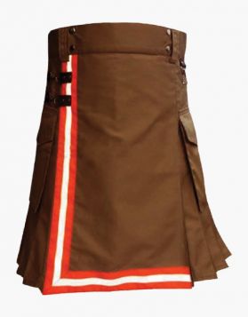 Brown Firefighter Utility Kilt