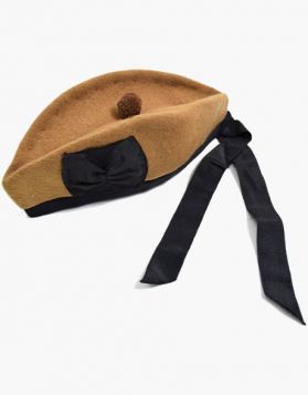 Camel Color Glengarry Hat- Front Image