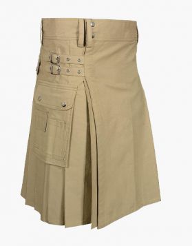 Classic Khaki Utility Kilt