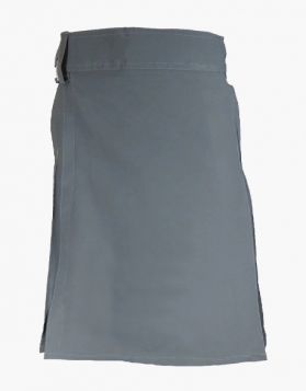 Gray Utility Kilt with Velcro Closure - Front Image