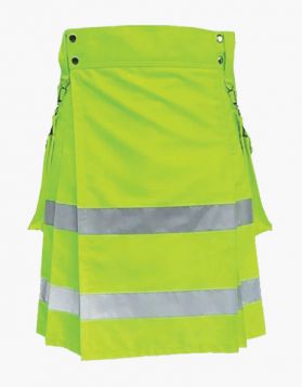 Green Firefighter Hi Vis Kilt- front Image