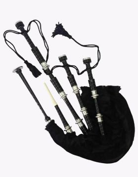 Highlander Black Velvet Rosewood Bagpipe