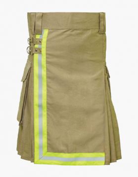 Khaki Firefighter Utility Kilt 
