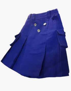 Kids Royal Blue Utility Kilt