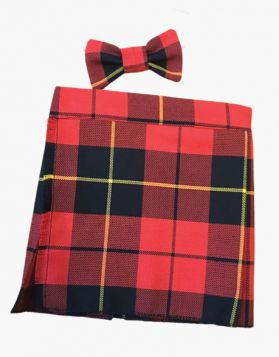 Kids Wallace Tartan Kilt and Bow Tie 