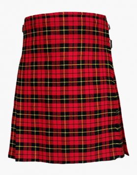Ladies Wallace Tartan Midi Kilt Skirt- front image