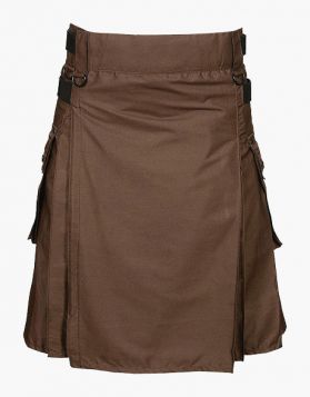 Lautreamont Brown Utility Kilt