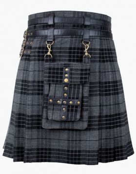 Modern Night Watch Tartan Utility Kilt- Front Image 