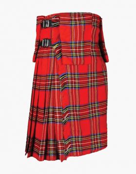 Modern Royal Stewart Tartan Utility Kilt with Pockets 