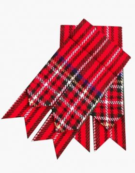 Royal Stewart Tartan Kilt Flashes - Front Image