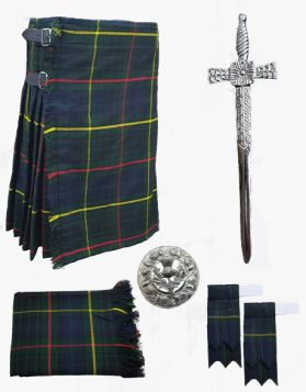 Scottish 8 Yard Farqharson Tartan Kilt  Deal