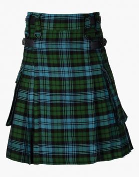 Scottish Campbell Tartan Utility Kilt - Front Image