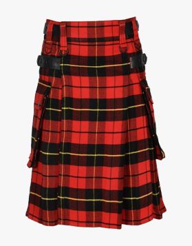 Scottish Lautreamont Wallace Tartan Utility Kilt- Front Image