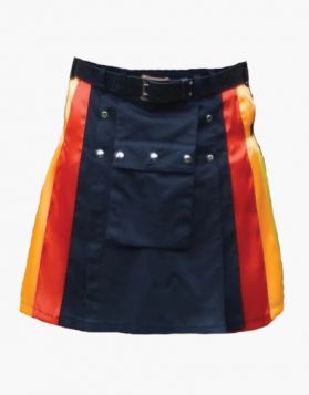 Stylish Pride Rainbow Utility Kilt - Front Image