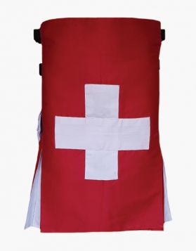 Swiss Cross Flag Utility Kilt 