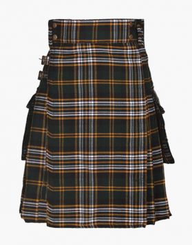 Traditional New Heritage of Ireland Tartan Utility Kilt - Front Image 
