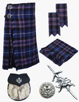 Traditional Pride of Scotland Tartan Kilt package