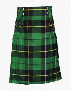 Traditional Wallace Hunting Tartan Utility Kilt - Front Image 