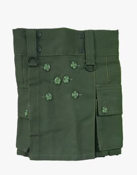 Ultimate Olive Green Baby Utility Kilt - Front Image