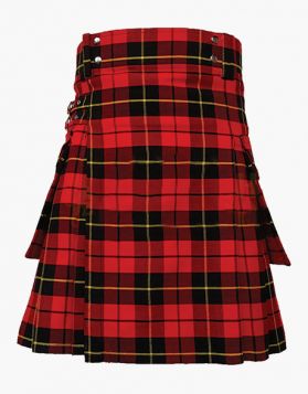 Wallace Tartan Utility Kilt With Large Pockets- Front Image 